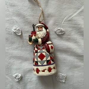 Jim Shore Heartwood Creek Canadian Santa hanging ornament